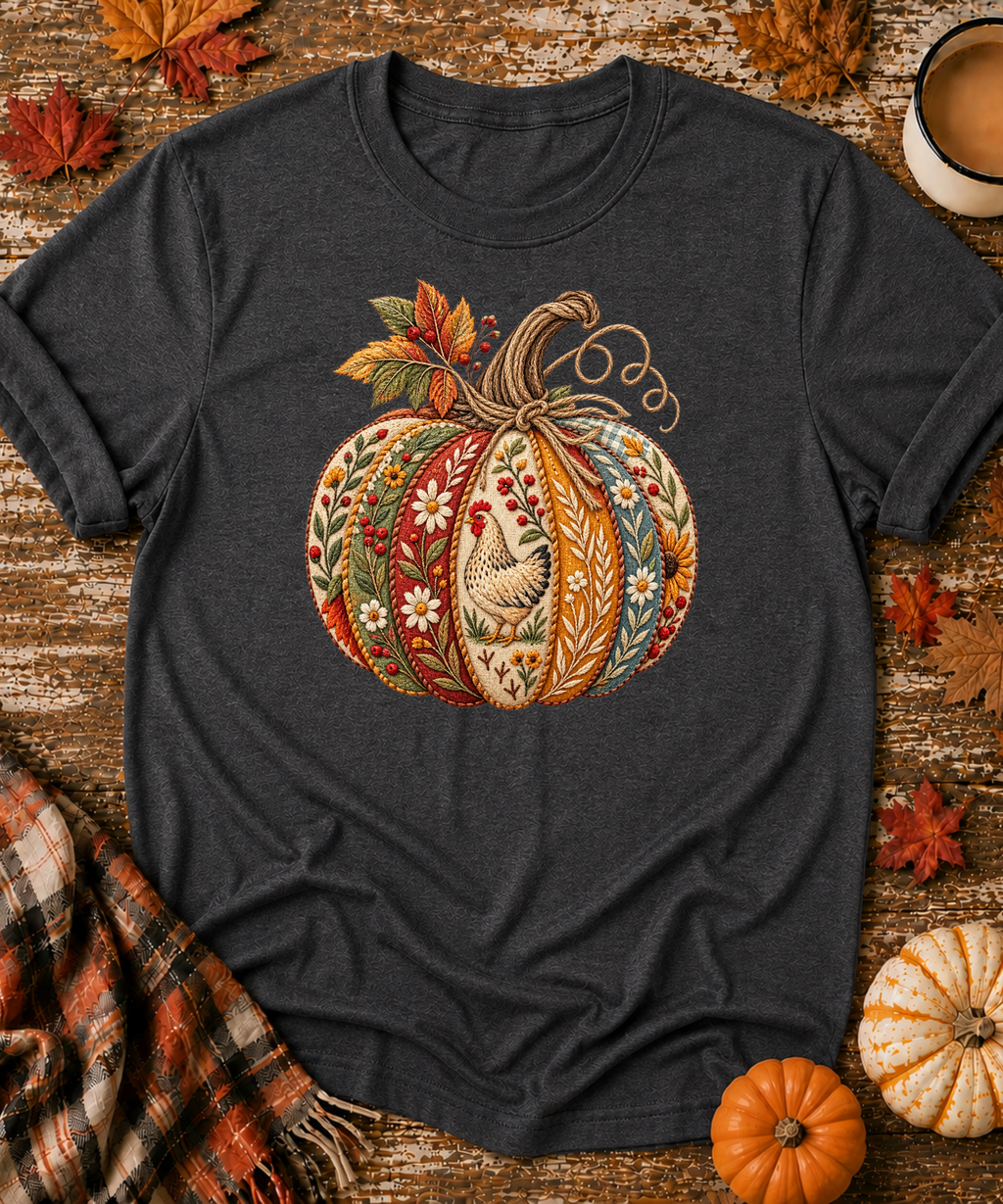 Folk-Art Pumpkin T-Shirt