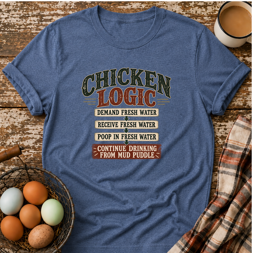 Chicken Logic - Funny Chicken Keeper T-Shirt