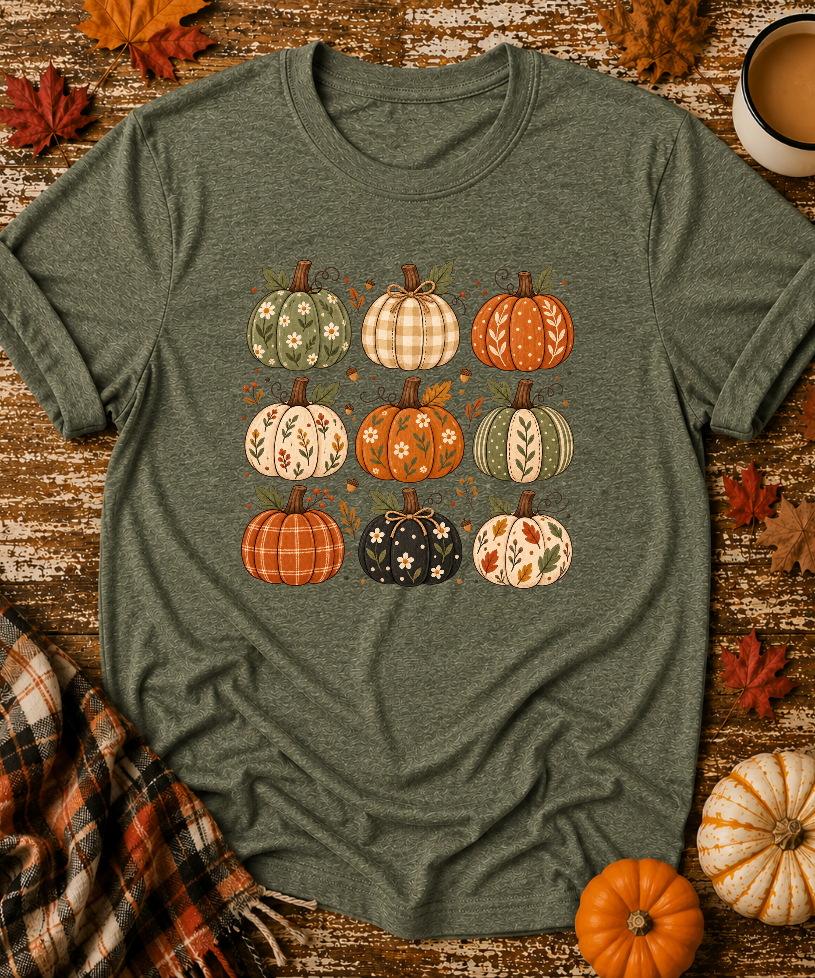 Nine Grid Pumpkins T-Shirt