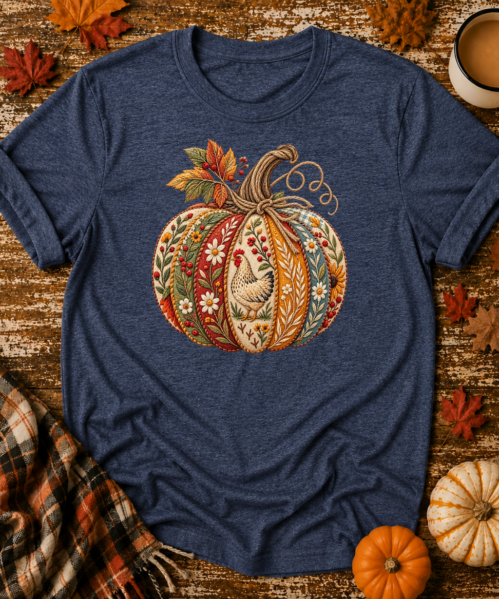 Folk-Art Pumpkin T-Shirt