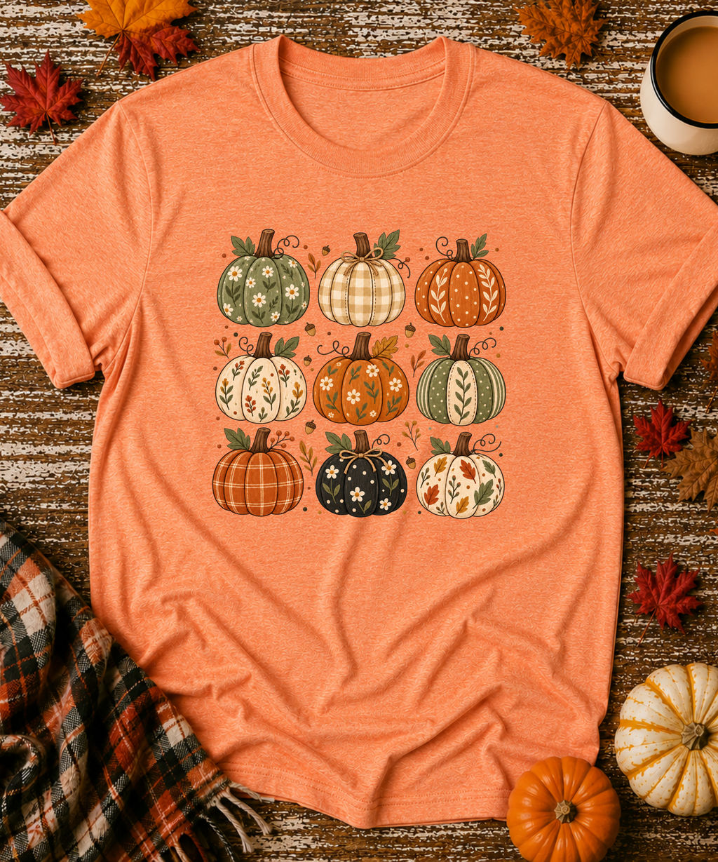 Nine Grid Pumpkins T-Shirt