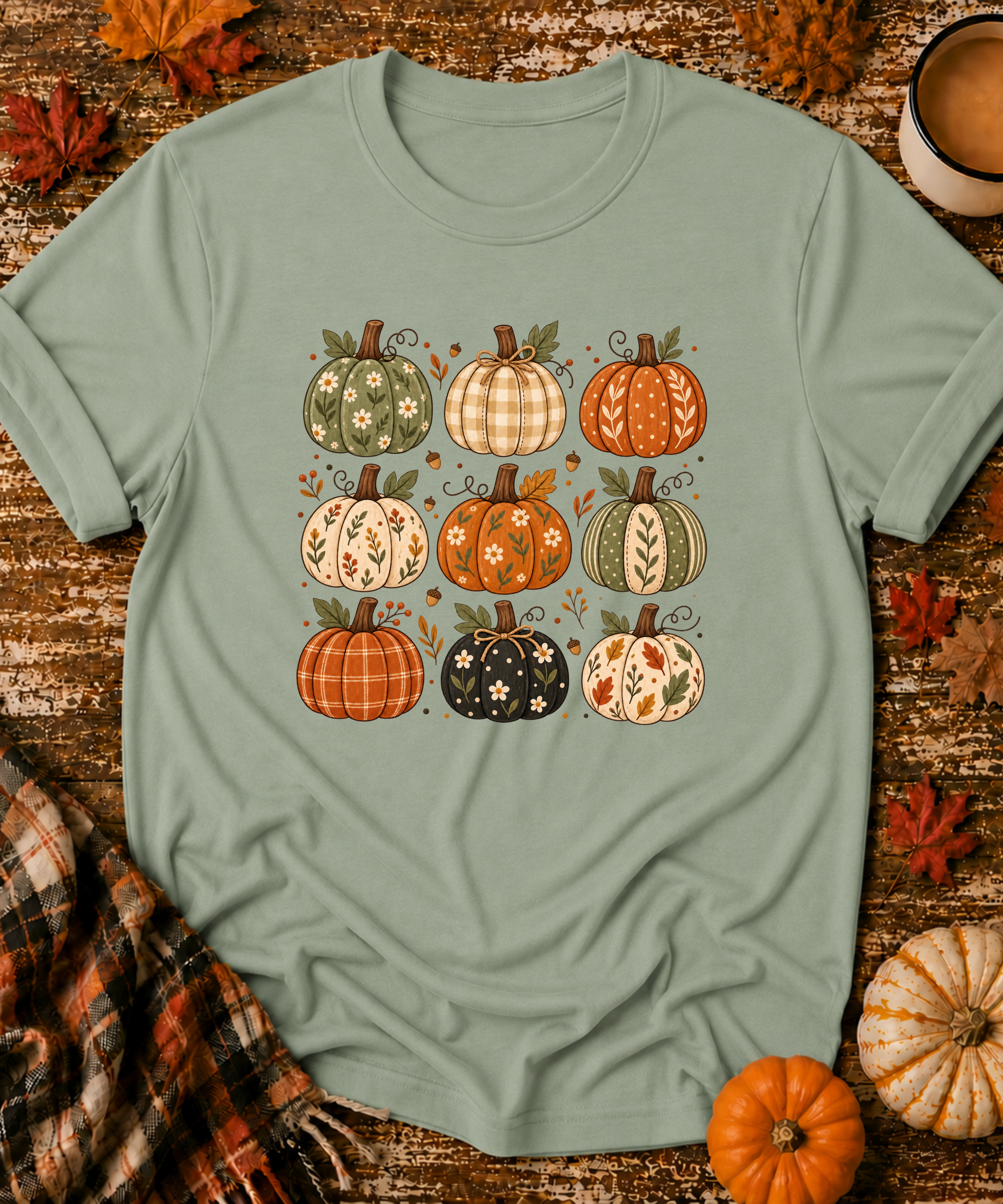 Nine Grid Pumpkins T-Shirt