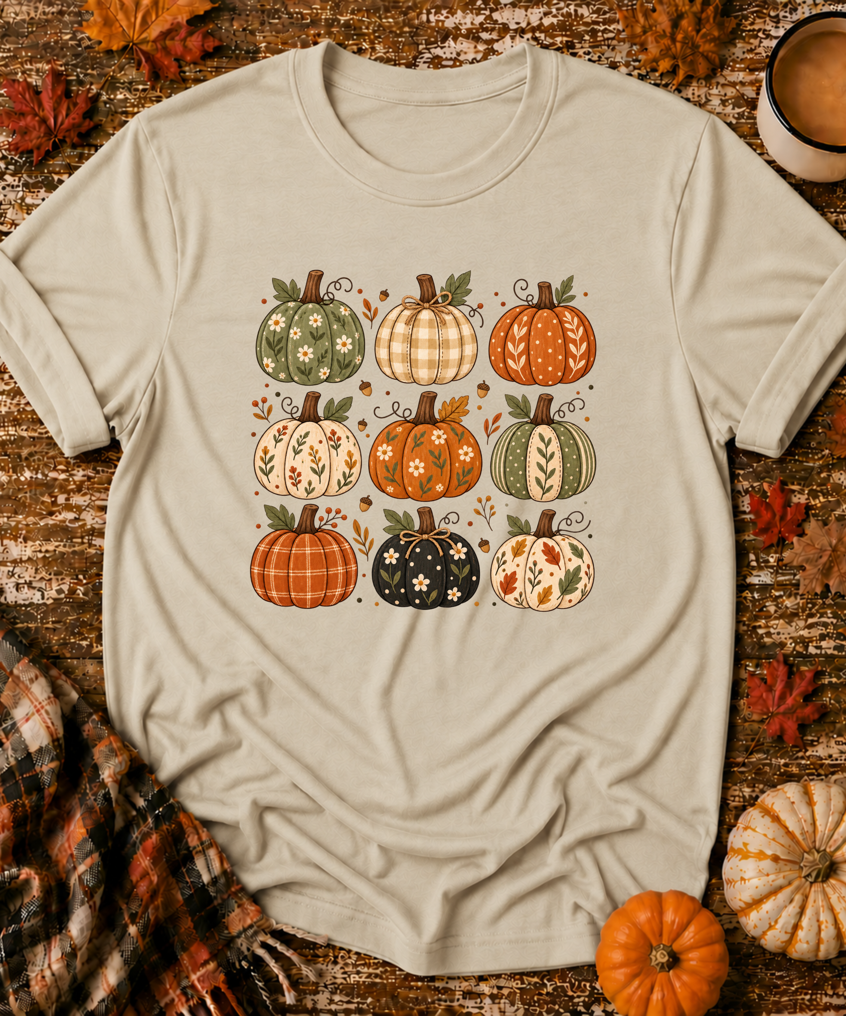 Nine Grid Pumpkins T-Shirt