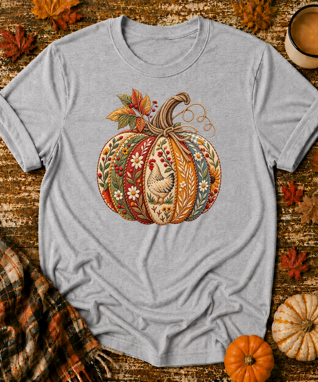 Folk-Art Pumpkin T-Shirt