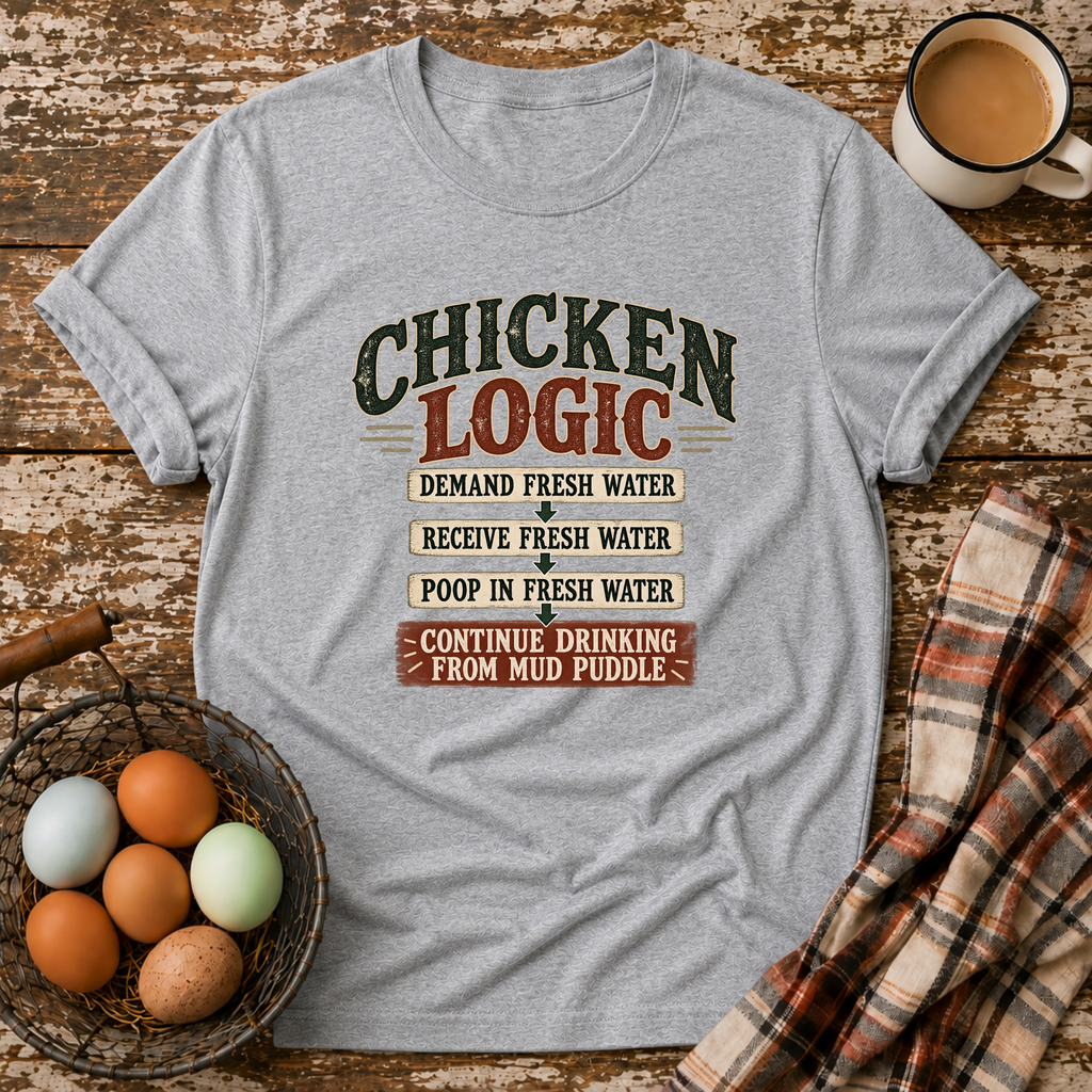 Chicken Logic - Funny Chicken Keeper T-Shirt