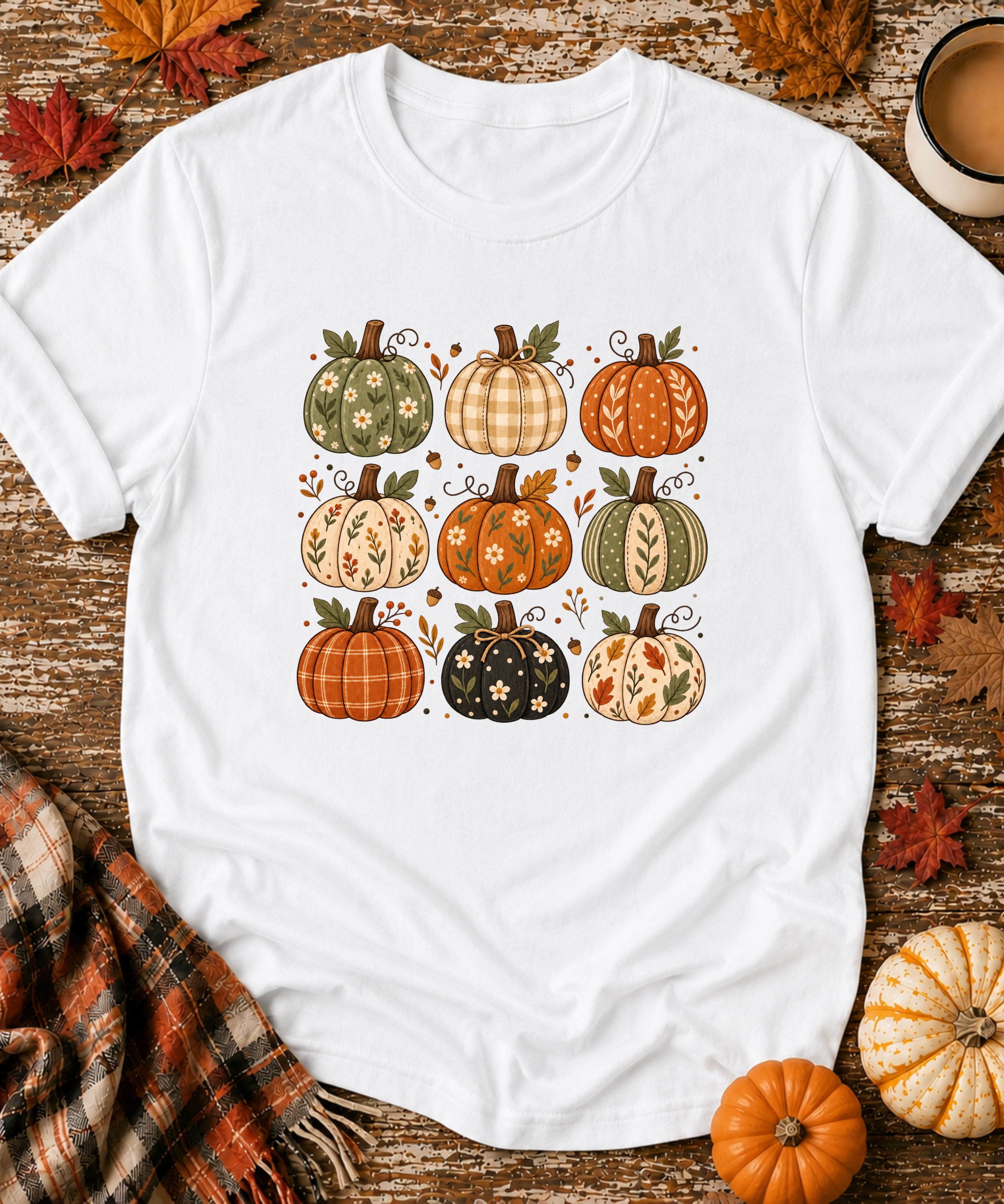 Nine Grid Pumpkins T-Shirt