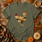 Harvest Quilt Chicken T-Shirt