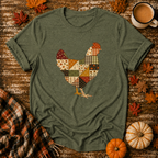 Harvest Quilt Chicken T-Shirt