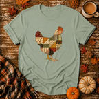 Harvest Quilt Chicken T-Shirt