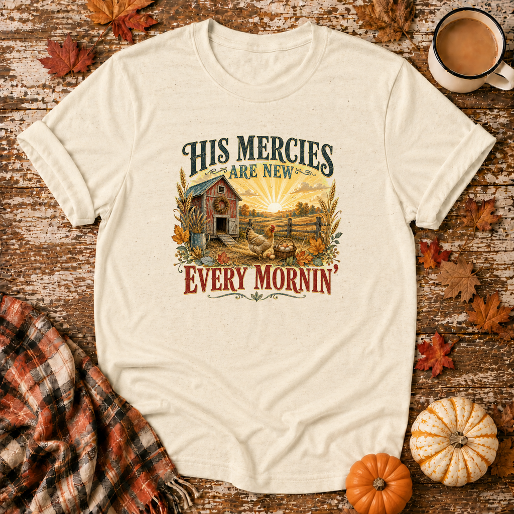 His Mercies Are New Every Mornin'  T-Shirt