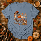 Howdy Punkin T-Shirt in Stone Blue