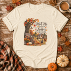 Meet Me Where the Leaves Are Falling T-Shirt in Natural