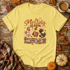Molting Season Support Group T-Shirt in Cornsilk
