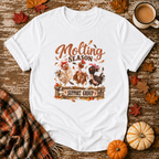 Molting Season Support Group T-Shirt in White