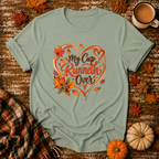 My Cup Runneth Over Fall T-Shirt in Sage