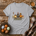 My Emotional Support Group T-Shirt in Sport Grey on Shady Hen Mercantile Evergreen mockup