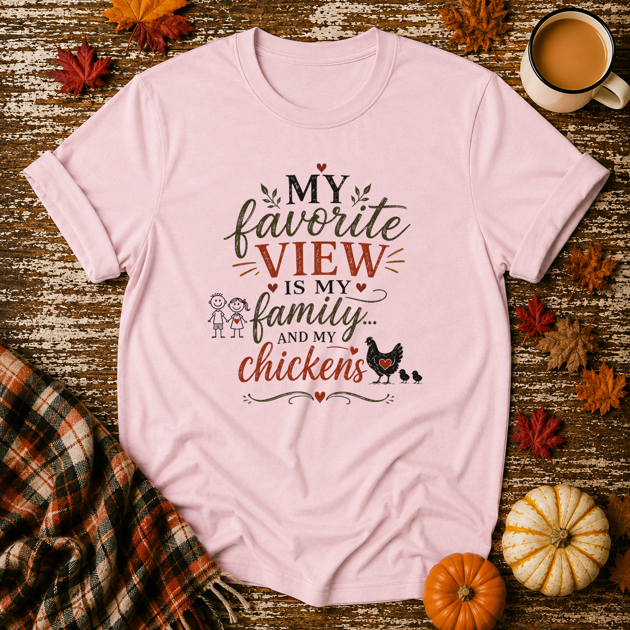 My Favorite View T-Shirt in Light Pink