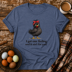 Only One Feeling T-Shirt in Heather Indigo on Shady Hen Mercantile Evergreen mockup