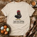 Only One Feeling T-Shirt in Sand on Shady Hen Mercantile Evergreen mockup