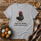 Only One Feeling T-Shirt in Sport Grey on Shady Hen Mercantile Evergreen mockup