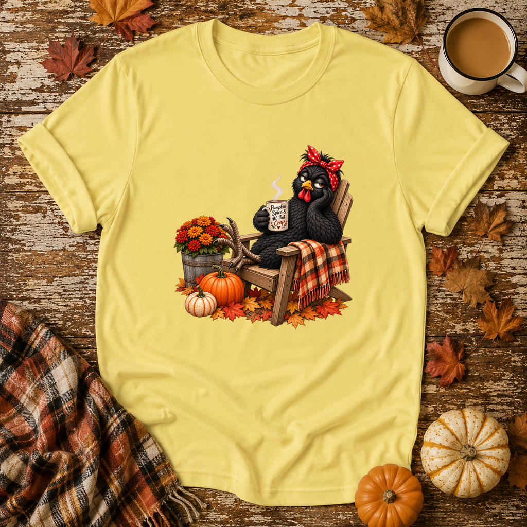Pumpkin Spice & All That Crap T-Shirt in Cornsilk