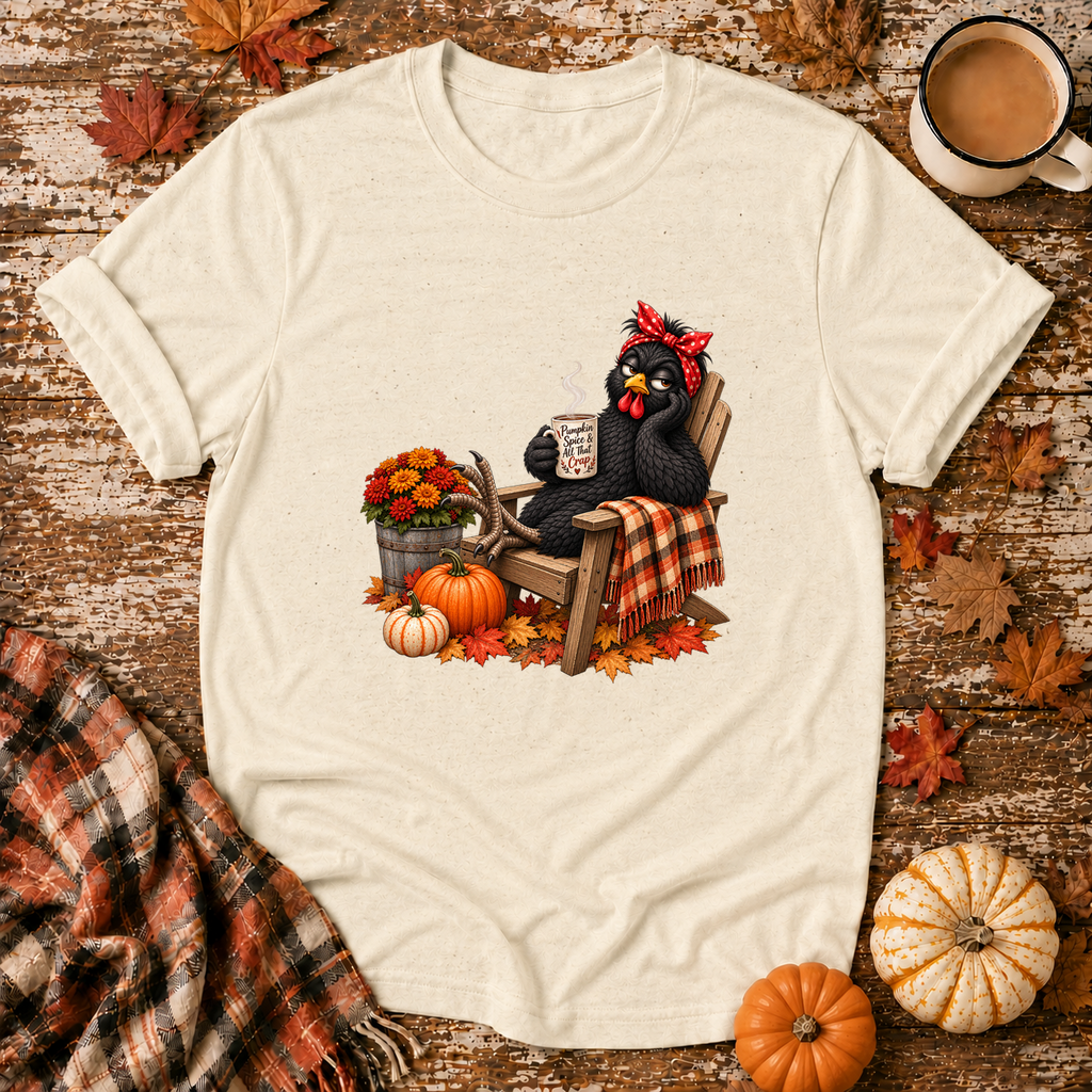 Pumpkin Spice & All That Crap T-Shirt in Natural