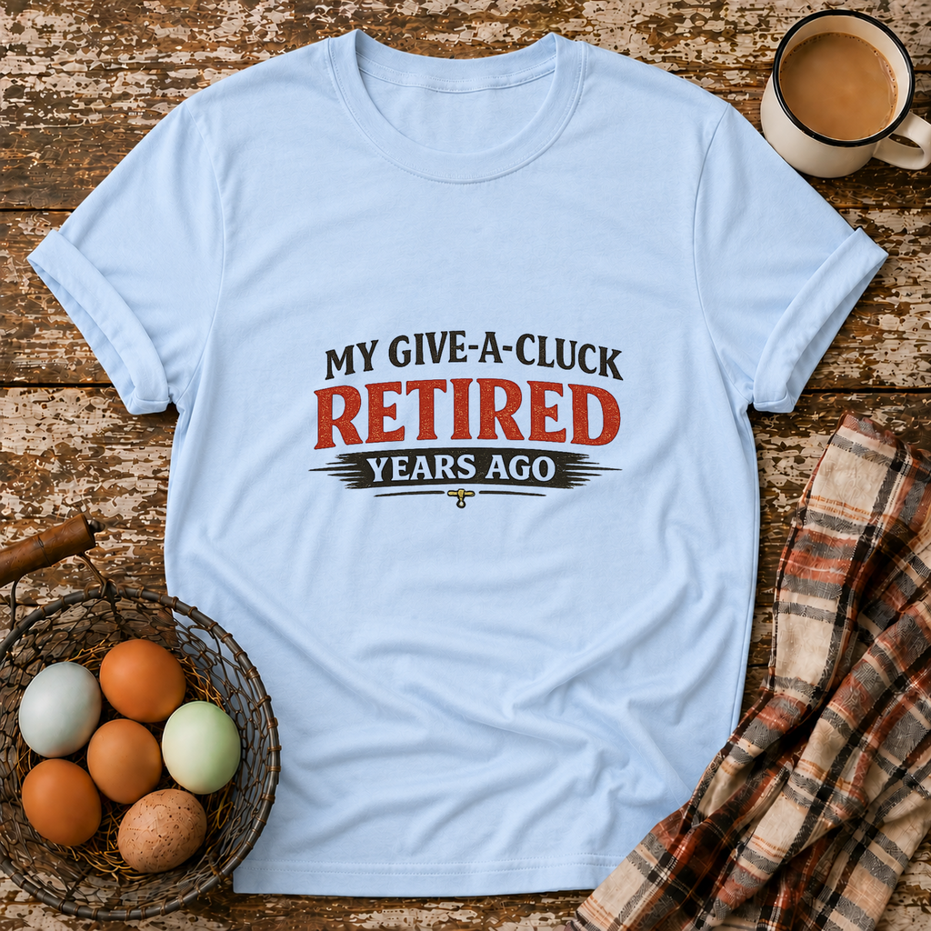 Retired Years Ago T-Shirt in Light Blue