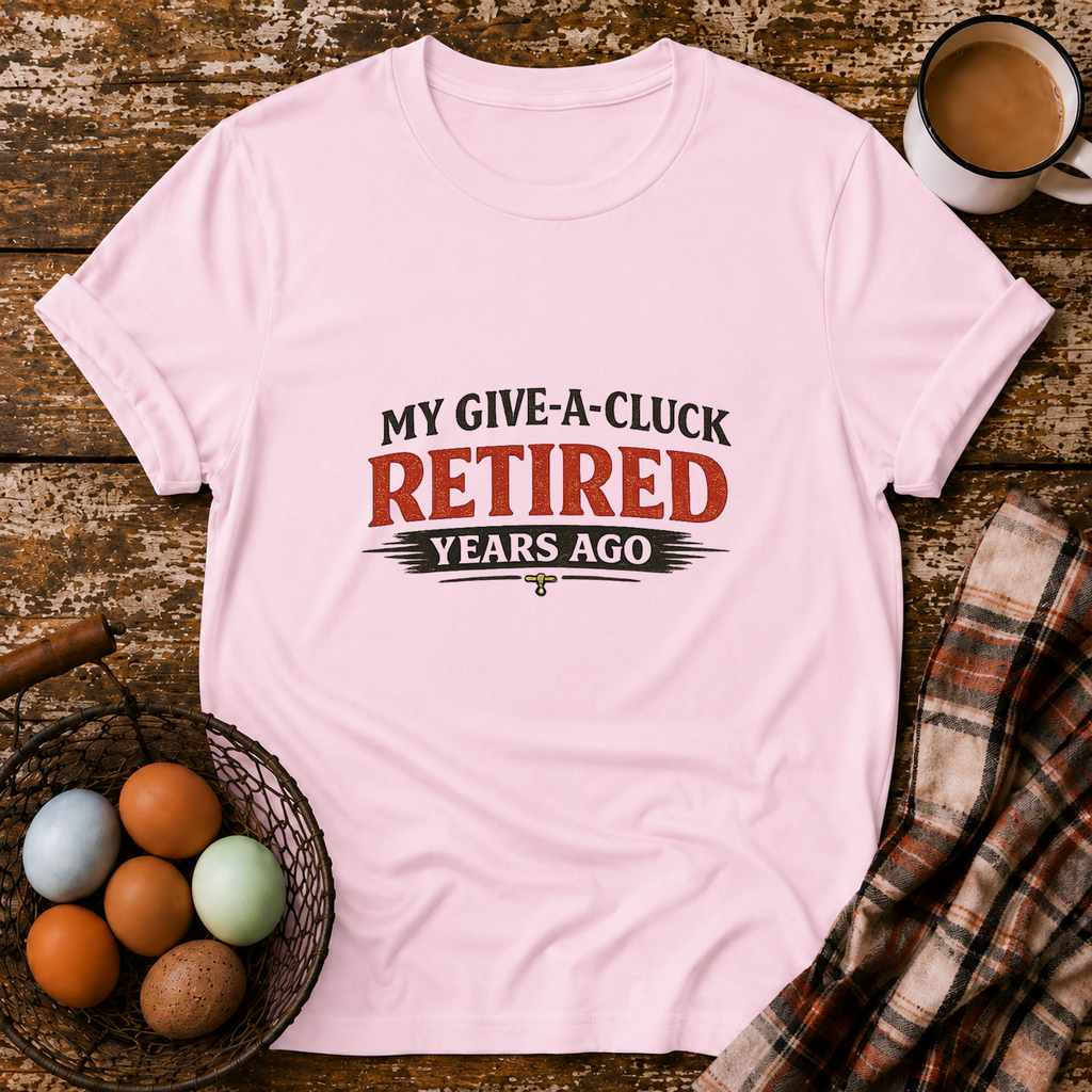 Retired Years Ago T-Shirt in Light Pink