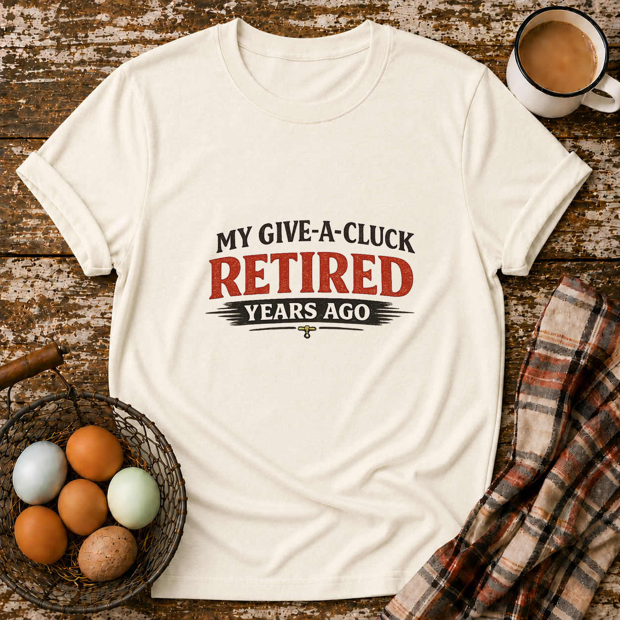 Retired Years Ago T-Shirt in Natural