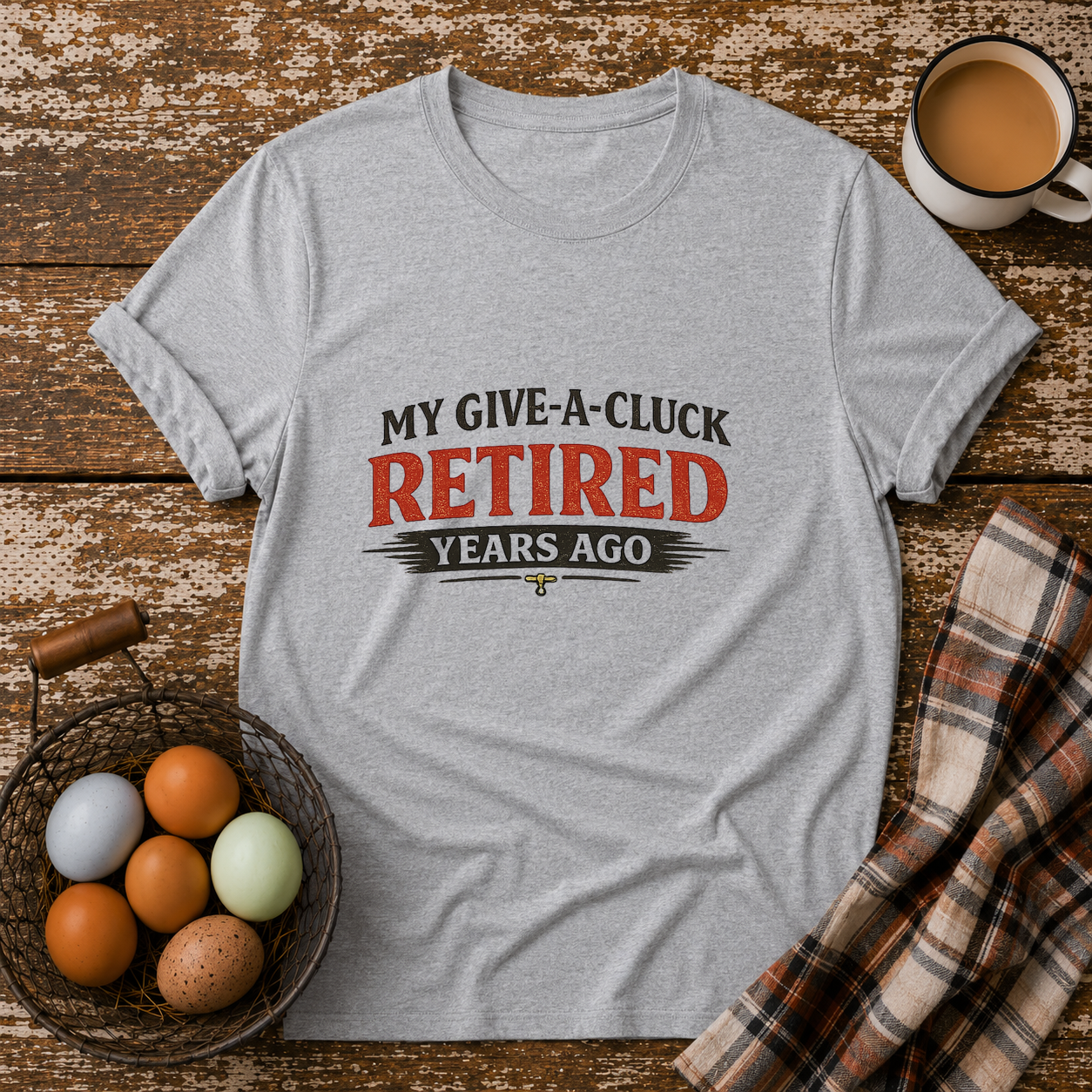 Retired Years Ago T-Shirt in Sport Grey