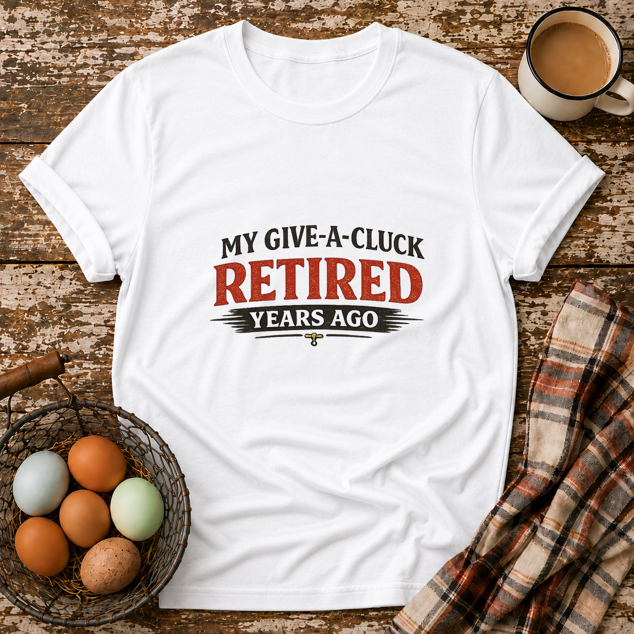Retired Years Ago T-Shirt in White
