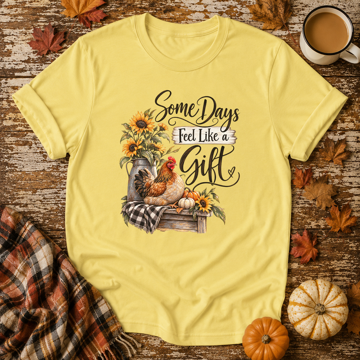 Some Days Feel Like a Gift T-Shirt in Cornsilk