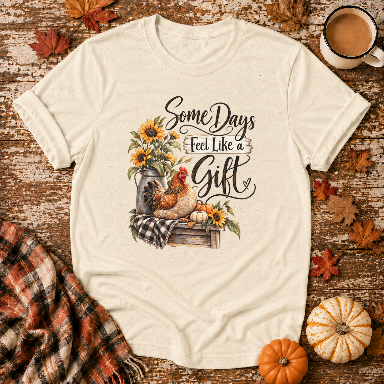 Some Days Feel Like a Gift T-Shirt in Natural