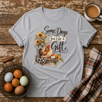 Some Days Feel Like a Gift T-Shirt in Sport Grey on Shady Hen Mercantile Evergreen mockup