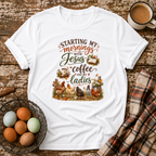 Starting My Mornings T-Shirt in White