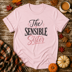 The Sensible Sister T-Shirt in Light Pink on Shady Hen Mercantile Fall mockup