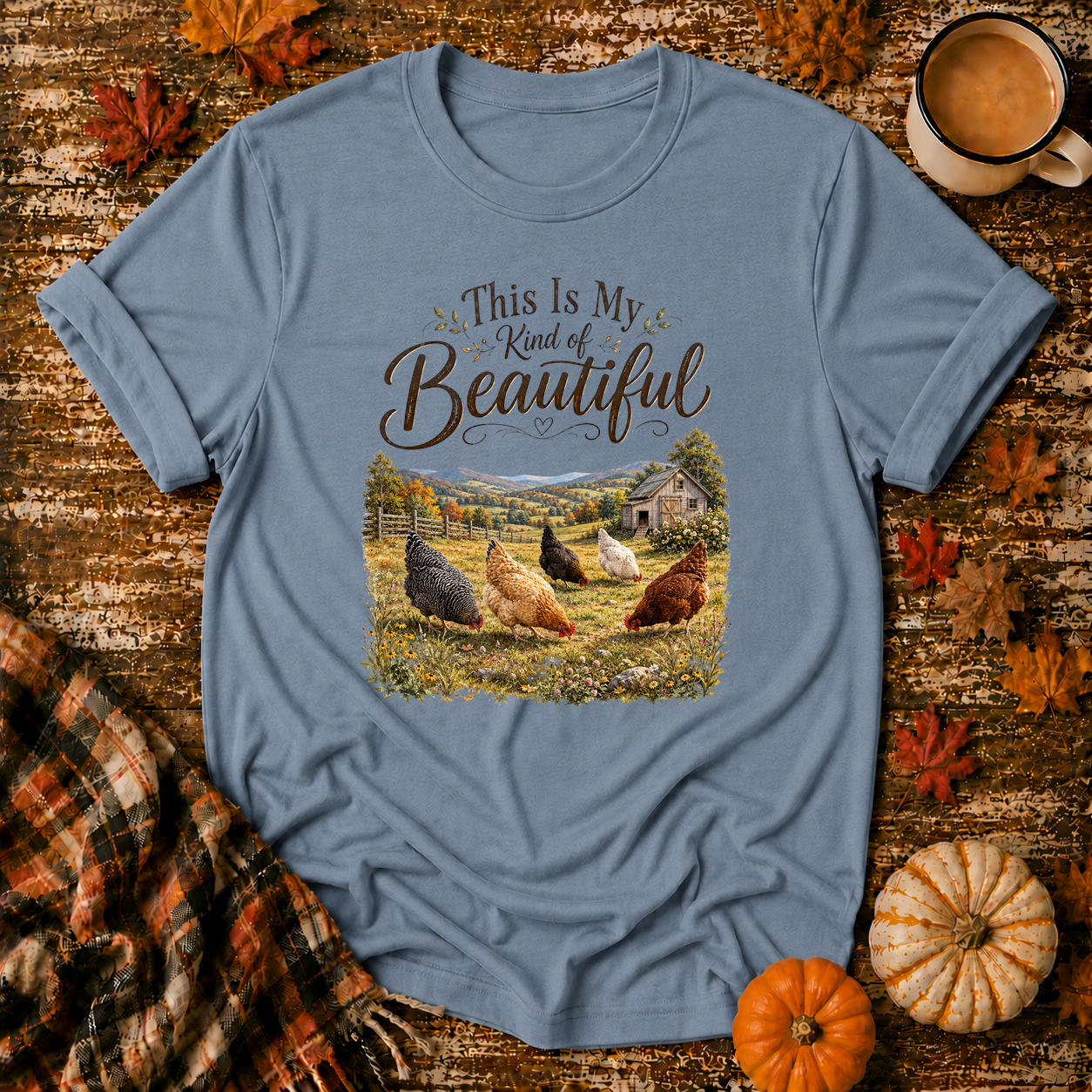 This Is My Kind of Beautiful T-Shirt in Stone Blue