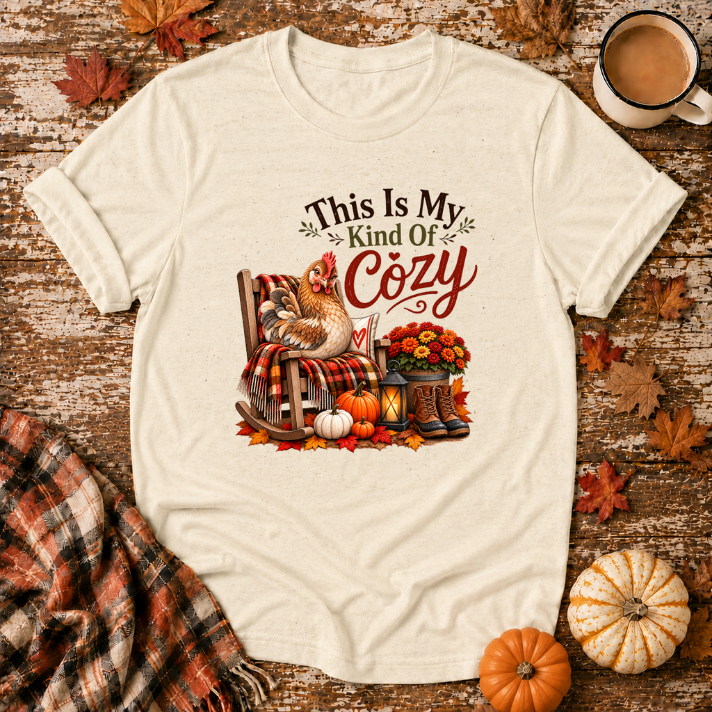 This Is My Kind of Cozy T-Shirt in Natural