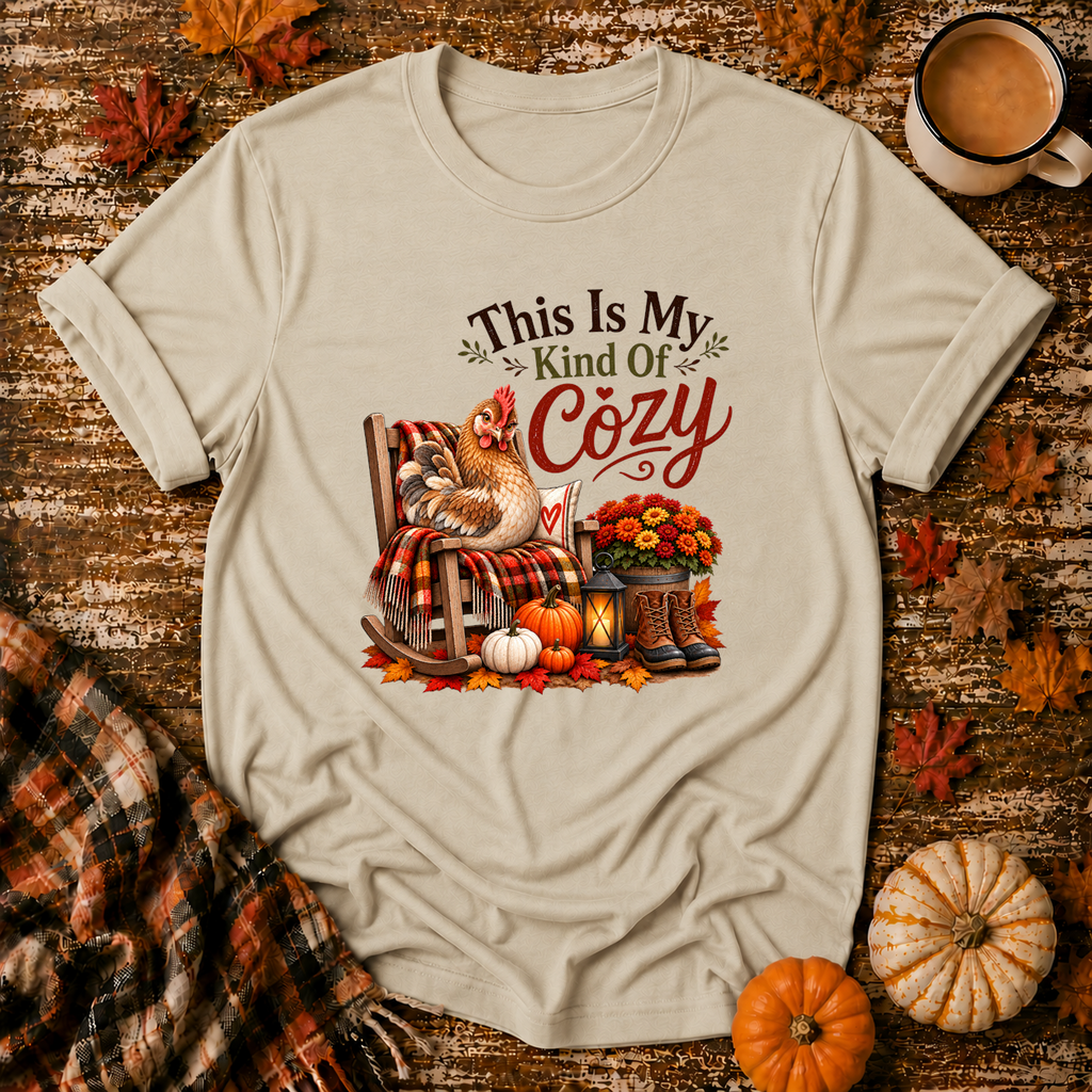 This Is My Kind of Cozy T-Shirt in Sand