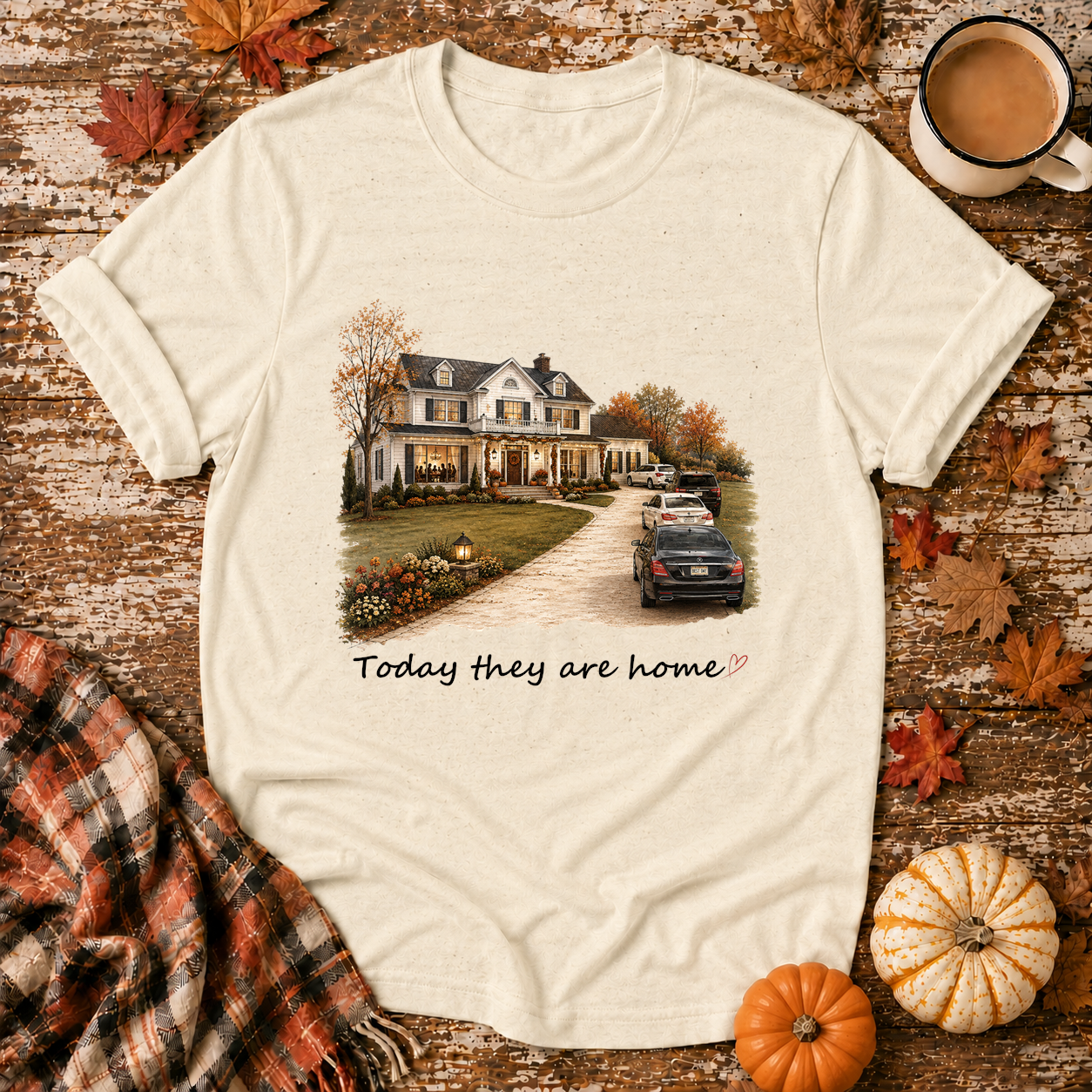 Today They Are Home T-Shirt in Natural