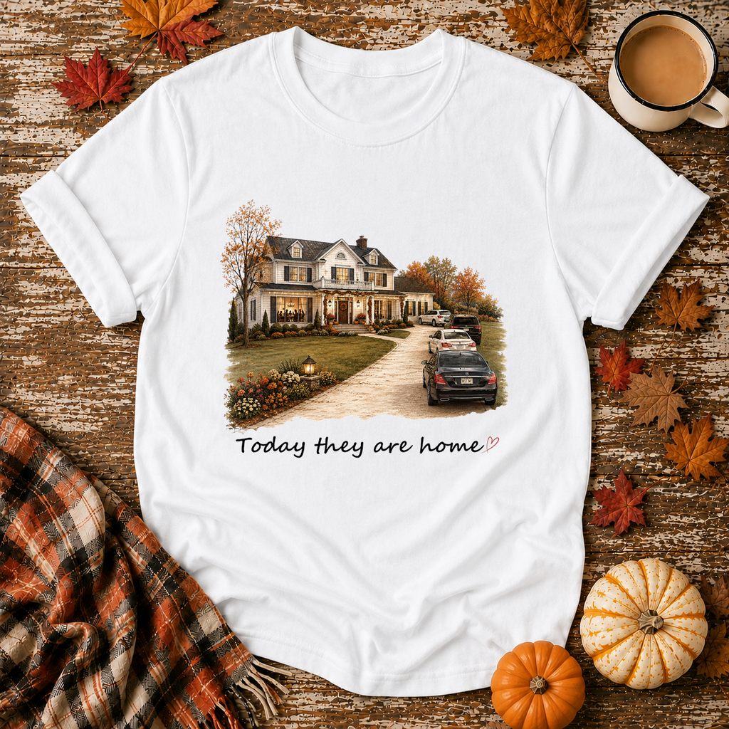 Today They Are Home T-Shirt in White