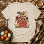 Baker's Dozen Funny Chicken Keeper T-Shirt in Sand